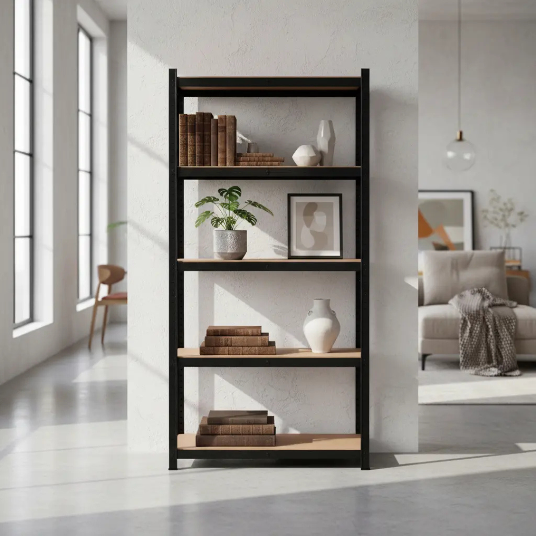 Estante Rack Metalico 180x90x40 Estanteria Repisa Mdf Hogar