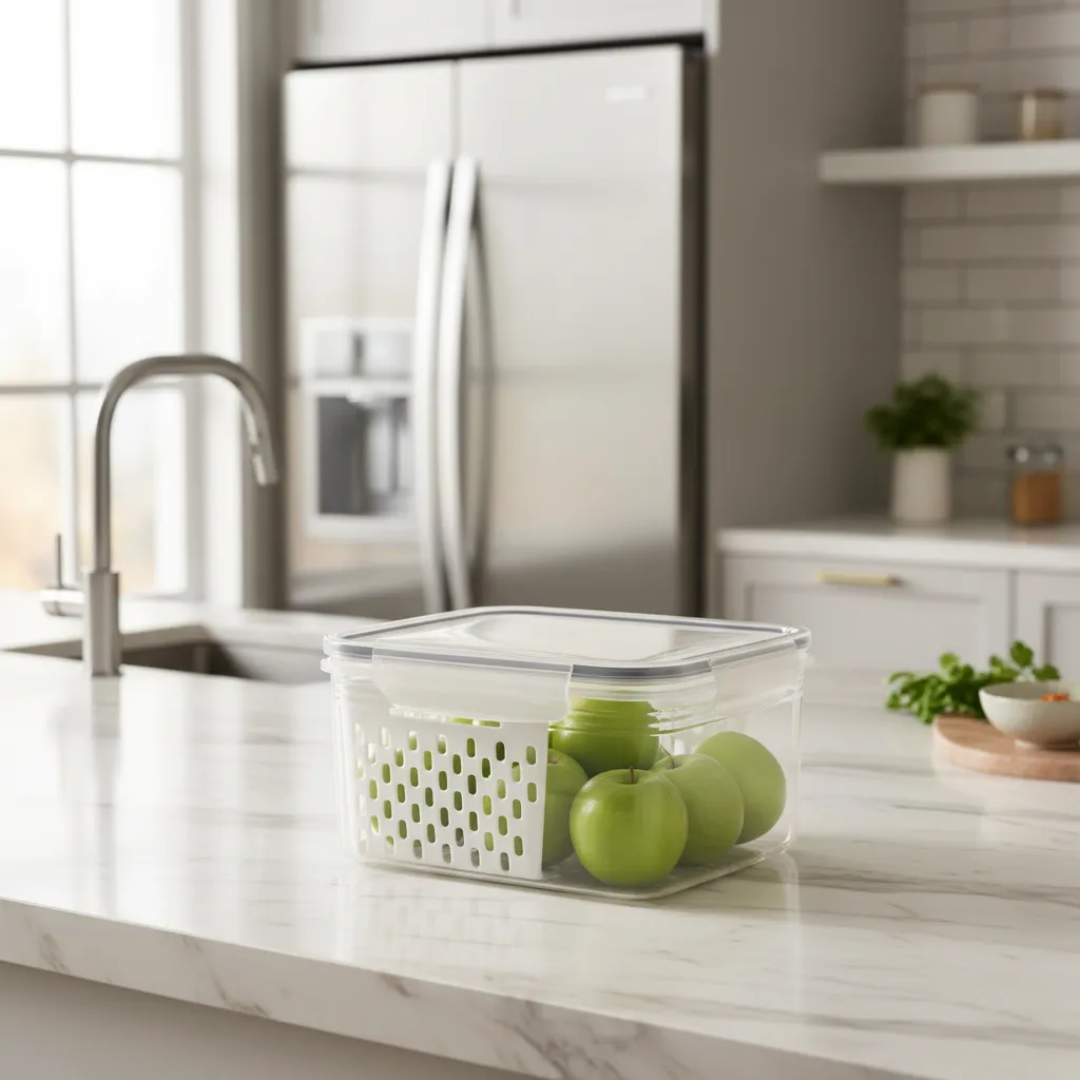 Nuevo Set De 9 Recipientes Plásticos Para Guardar Alimentos